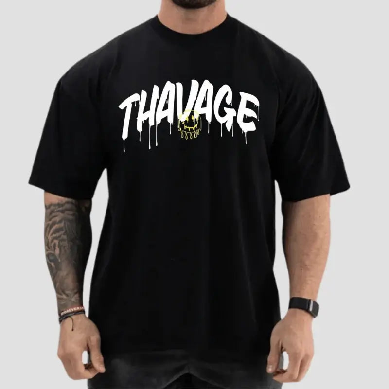 Camiseta Preta "Thavage MeltBlack" - CBUM