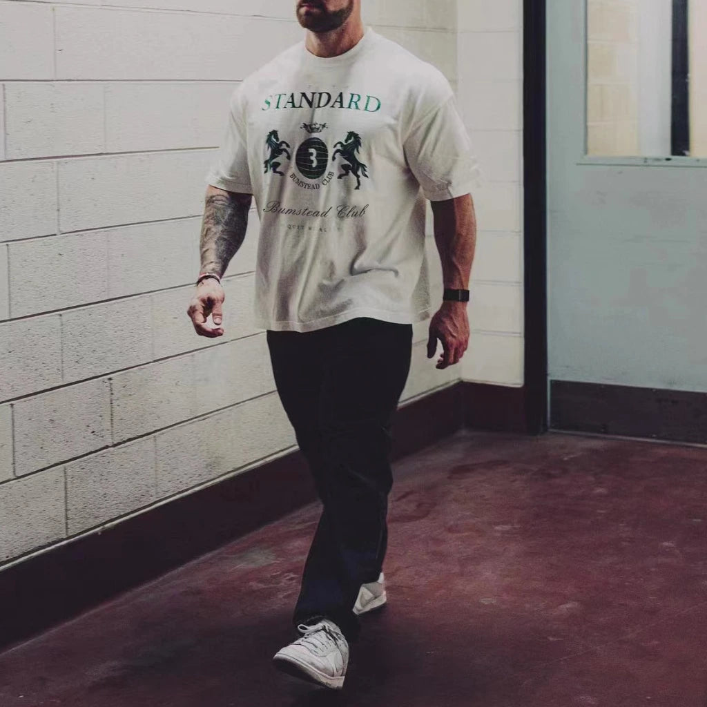 camiseta oversized, camiseta academia, camiseta cbum, Camiseta Oversized Masculina Academia, Camiseta Masculina para Academia, Camiseta Oversized branca, Loja Iron Club