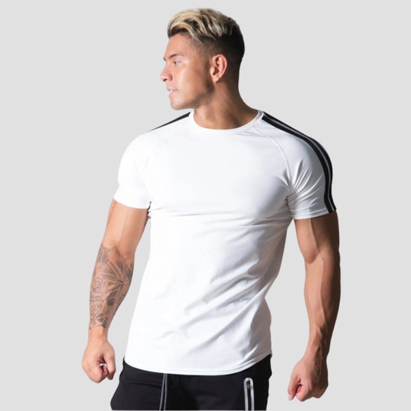 Camiseta Slim, Camiseta Dry Fit, camiseta slim fit masculina, camiseta slim fit Branca, Loja Iron Club
