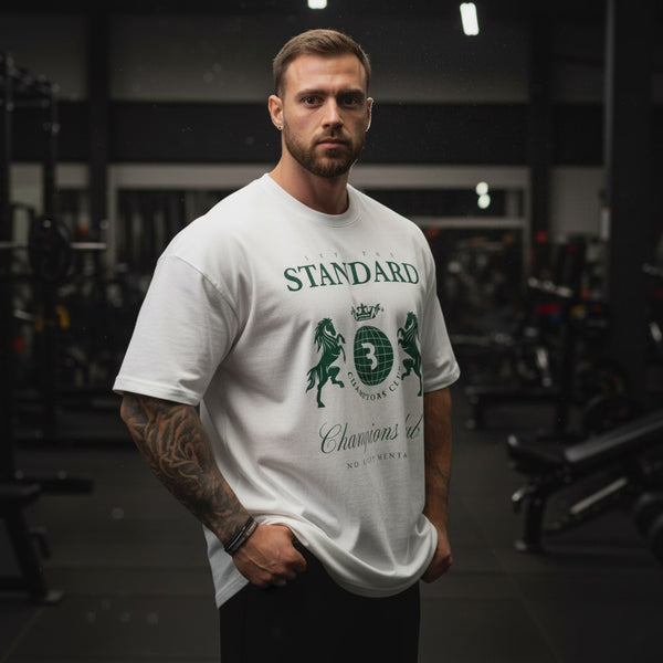 camiseta oversized, camiseta academia, camiseta cbum, Camiseta Oversized Masculina Academia, Camiseta Masculina para Academia, Camiseta Oversized branca, Loja Iron Club