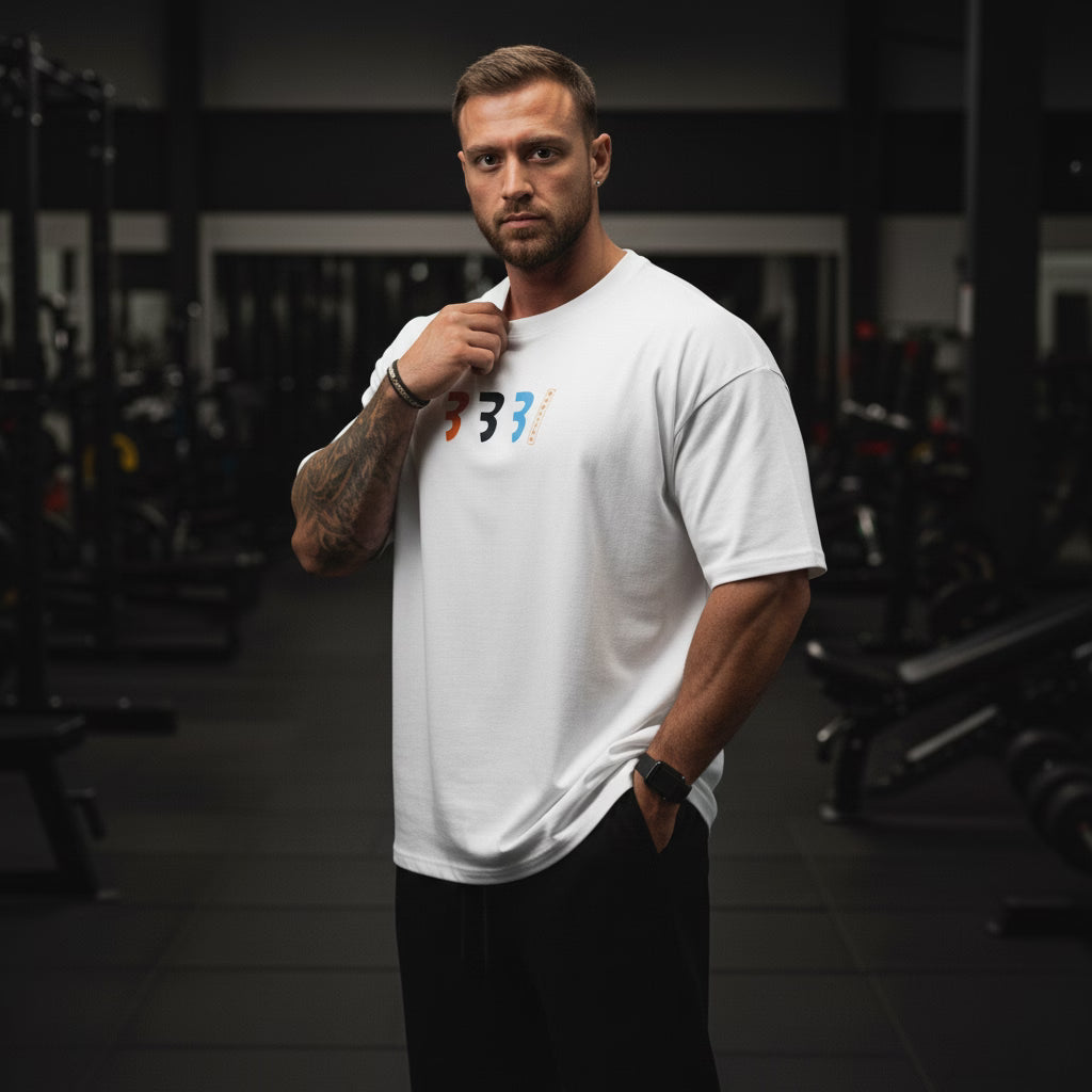 camiseta oversized, camiseta academia, camiseta cbum, Camiseta Oversized Masculina Academia, Camiseta Masculina para Academia, Camiseta Oversized branca, Loja Iron Club