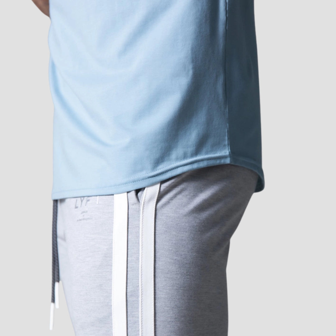 Camiseta Slim, Camiseta Dry Fit, camiseta slim fit masculina, camiseta slim fit Azul, Loja Iron Club