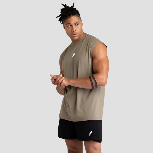 Regata Oversized Masculina Marrom - Iron Club