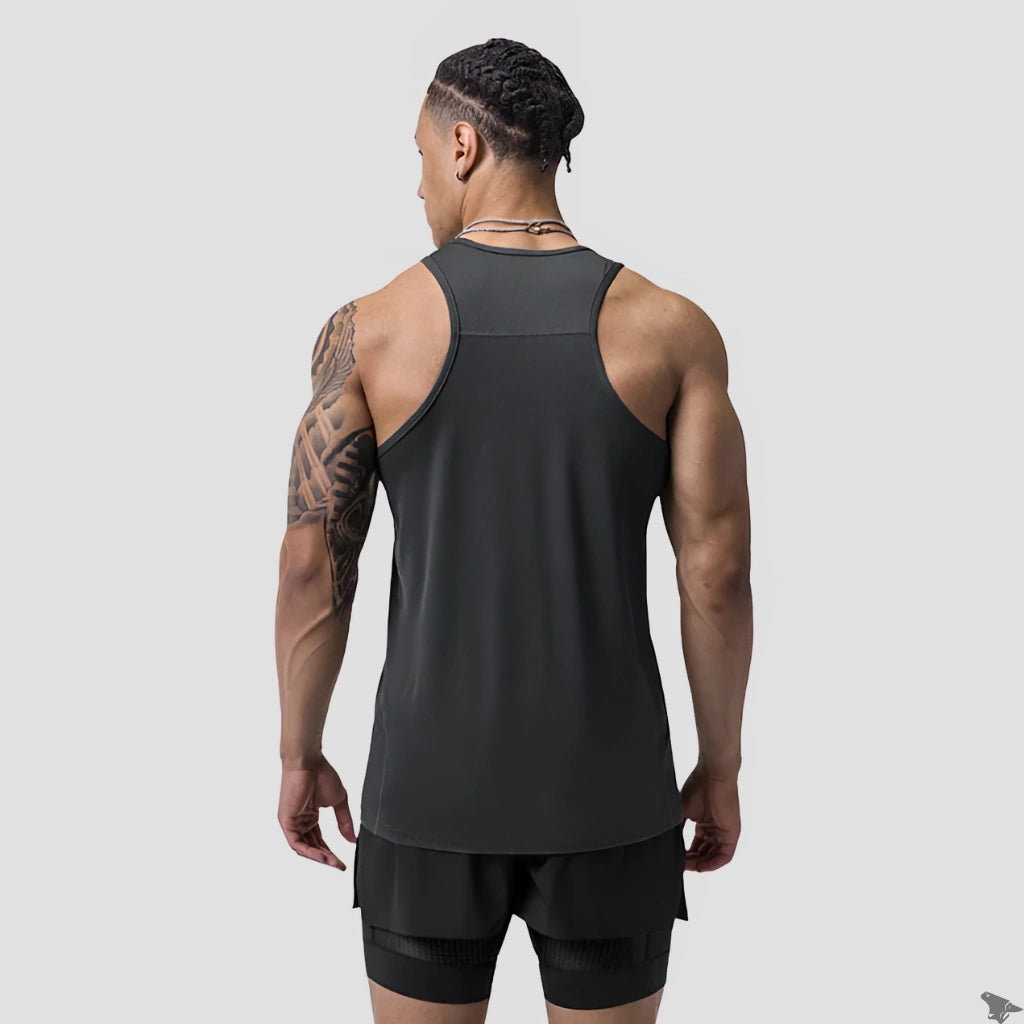 Regata Academia, Regata Dry Fit, Regata Dry Fit Masculina para Academia, Regata para Treino Dry Fit Academia, Regata Cinza, Loja Iron Club