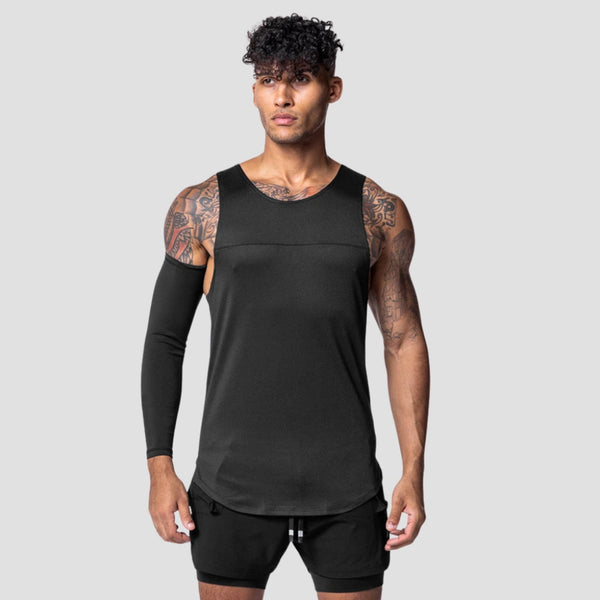 Regata Dry Fit, Regata Academia, Regata Masculina Preta, Regata Dry Fit Masculina, Camiseta Regata Dry Fit Masculina, Loja Iron Club