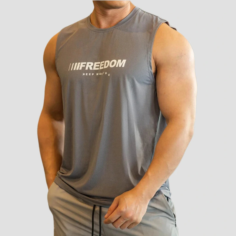 Regata Dry Fit, Regata Corrida, Regata Corrida Masculina, Camiseta Regata Corrida, Loja Iron Club, Regata Cinza