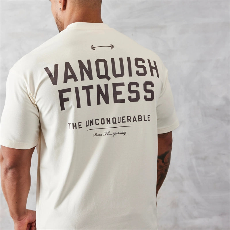 Camiseta de Treino Vanquish Fitness Retrô 75 Iron Club P Camiseta Branca 
