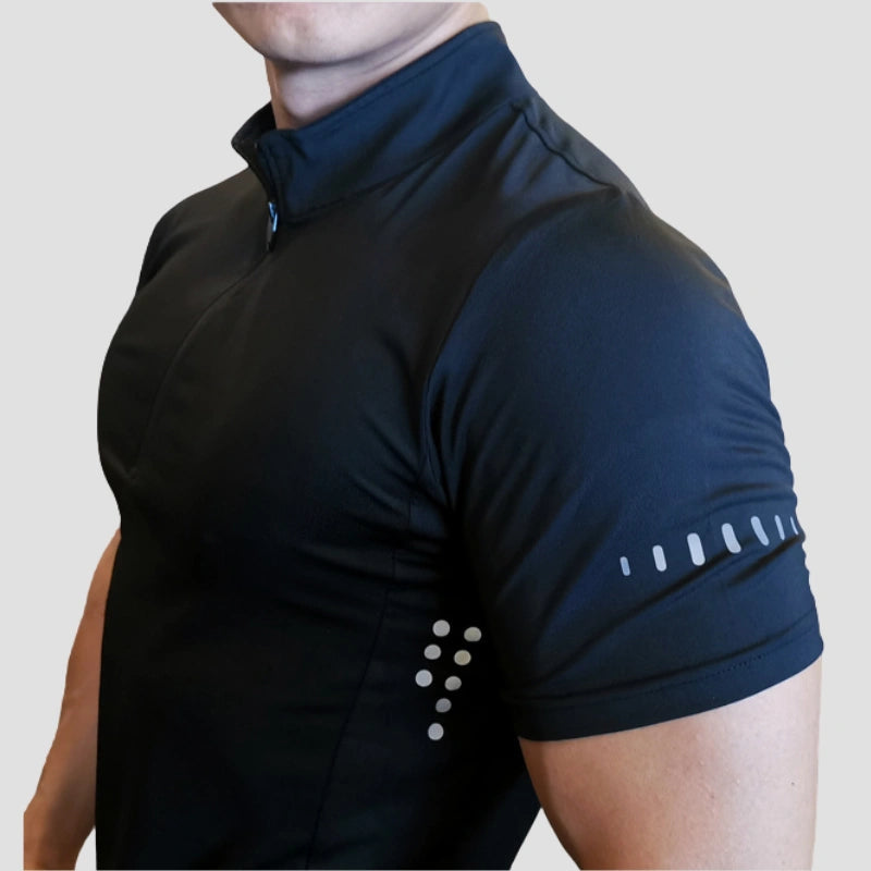 Camiseta Masculina Com Gola Zip Para Academia Polo Zip - 01 Iron Club 