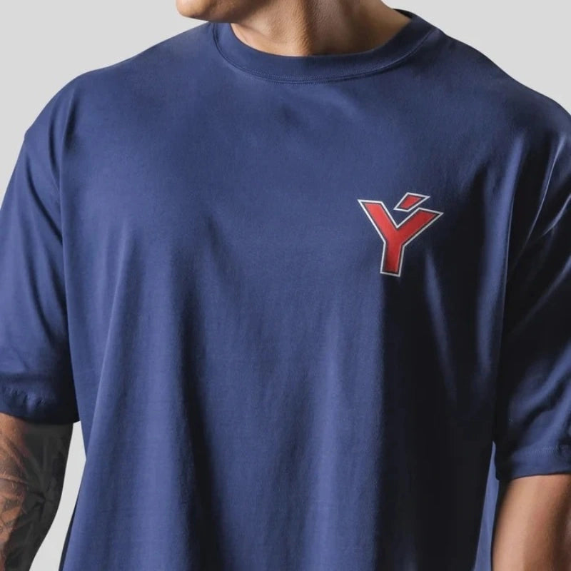 Camiseta Oversized Born To Lyft [BLUSA] - 04 Iron Club Azul escuro M 