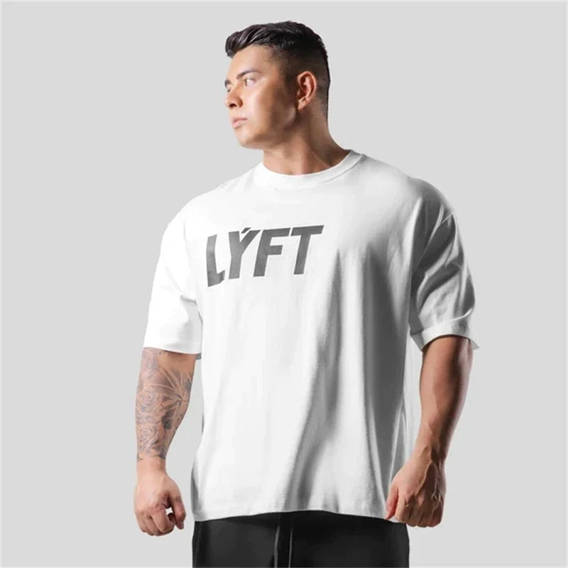 Camiseta Oversized Masculina de Treino Lyft - FTraning 20 Iron Club Branco P 