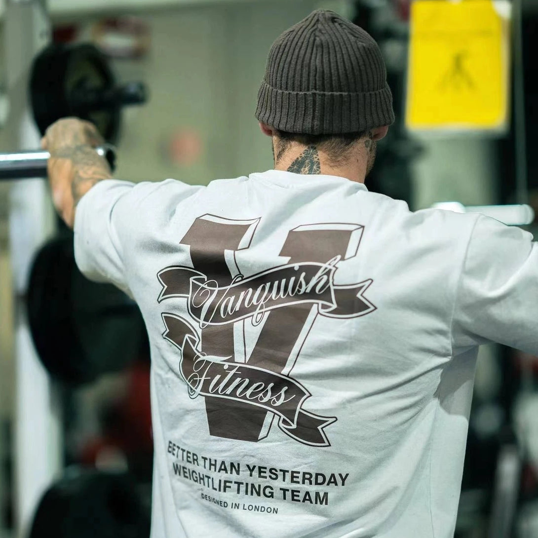 Camiseta Oversized Masculina Vanquish - WeightLifting Team 22 Iron Club 