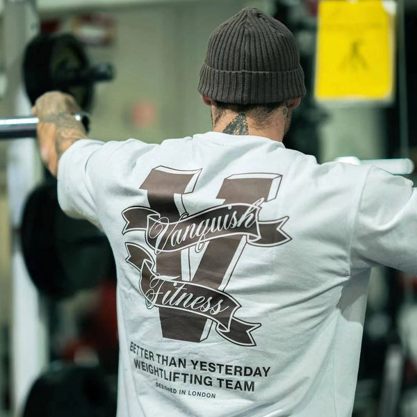 Camiseta Oversized Masculina Vanquish - WeightLifting Team 22 Iron Club 