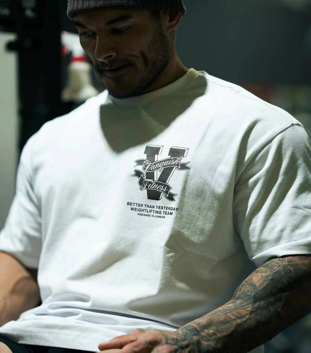 Camiseta Oversized Masculina Vanquish - WeightLifting Team 22 Iron Club 