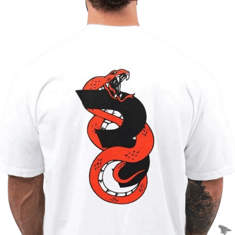 Camiseta Oversized Snake - CBUM 28 Iron Club Camiseta Oversized Branca P 