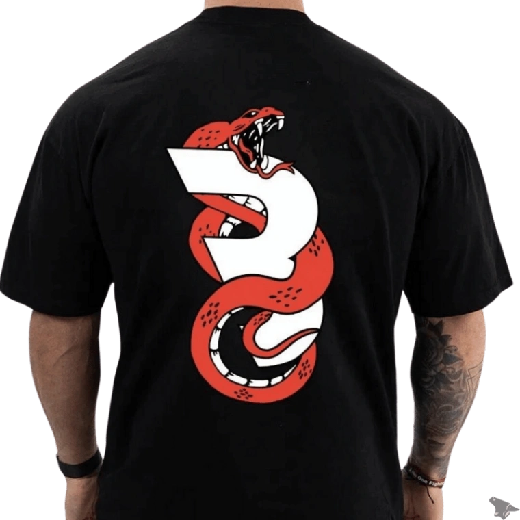 Camiseta Oversized Snake - CBUM 28 Iron Club Camiseta Oversized Preta P 