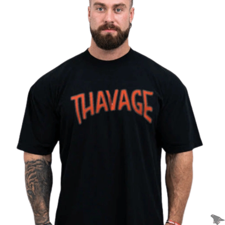 Camiseta Oversized Thavage - CBUM 31 Iron Club Preto P 