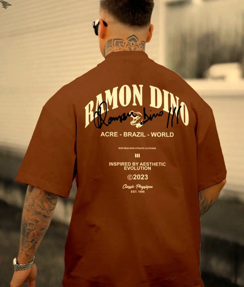 Camiseta Ramon Dino - World Champion 76 Iron Club Camiseta Marrom P 