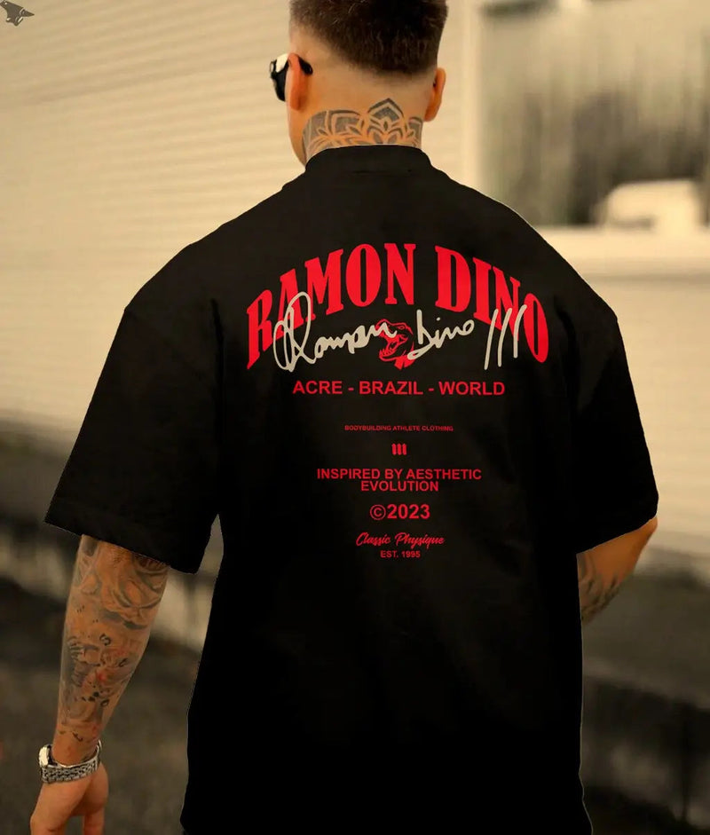 Camiseta Ramon Dino - World Champion 76 Iron Club Camiseta Preta P 