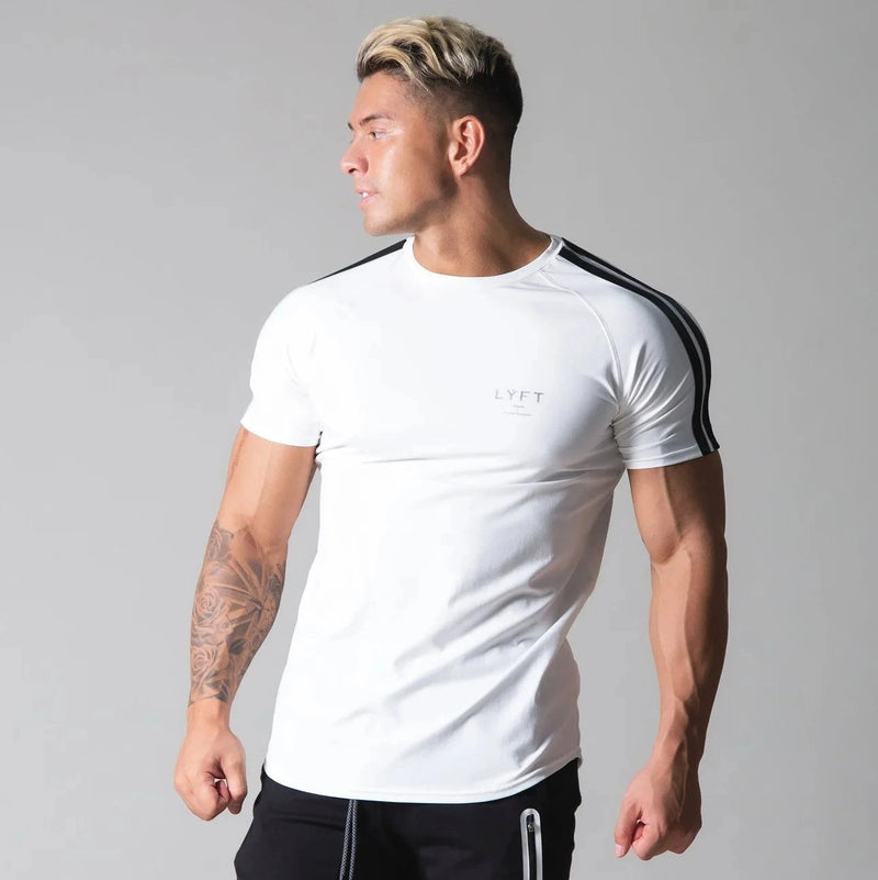 Camiseta Masculina Slim Fitness LYFT - Branca 09 Iron Club P 