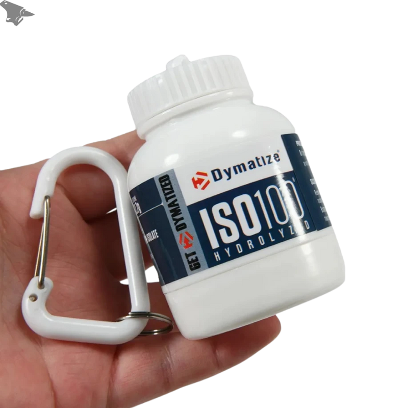 Chaveiro de Armazenamento para Suplementos - Iron 33 Iron Club Chaveiro Branco Dymatize 100 mL 