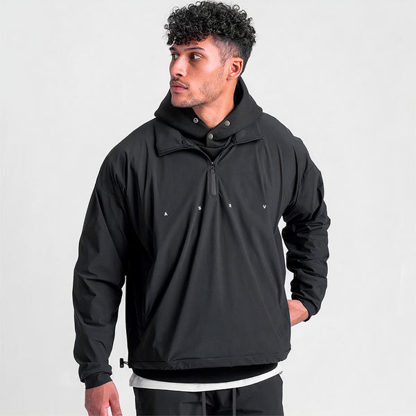Jaqueta esportiva corta vento aero warm Iron Club Preto P 