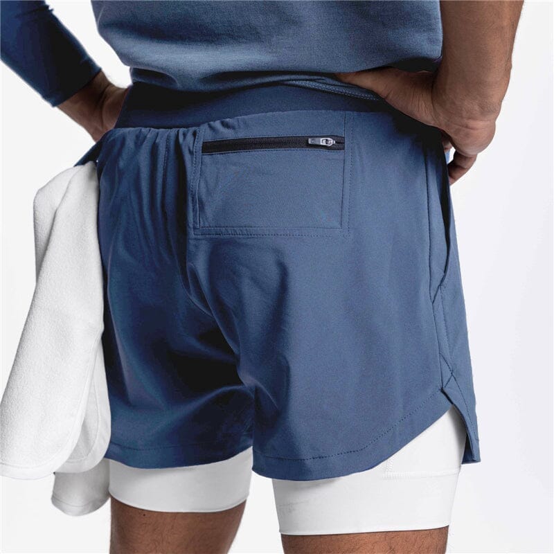 Short Fitness Masculino 2 em 1 para Academia com Bolso - IronClub 82 Iron Club 