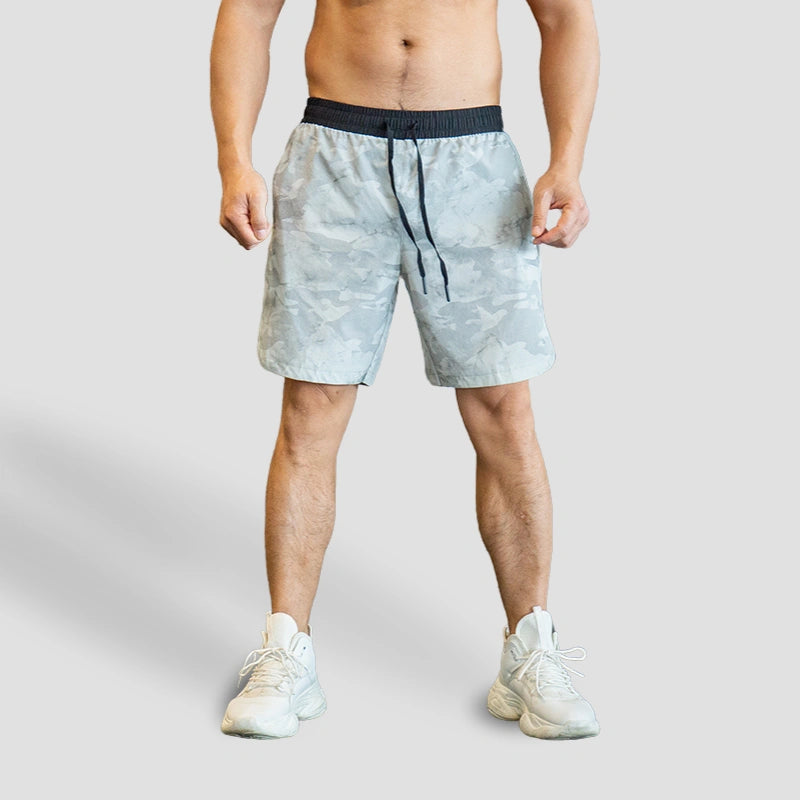 Short Masculino Esportivo Camuflado para Men's Physique 56 Iron Club 