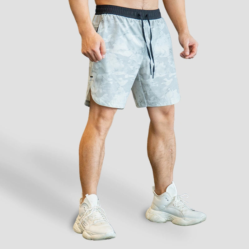 Short Masculino Esportivo Camuflado para Men's Physique 56 Iron Club 