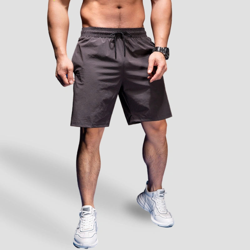 Short Masculino Esportivo com Bolso - Running 55 Iron Club Short Cinza M 