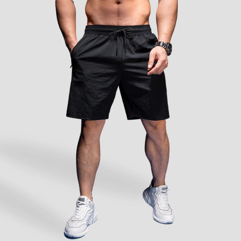Short Masculino Esportivo com Bolso - Running 55 Iron Club Short Preto M 