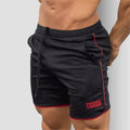 Short Masculino Esportivo para Academia - Echt [SHORT] - 15 Iron Club Short Preto/Vermelho M 